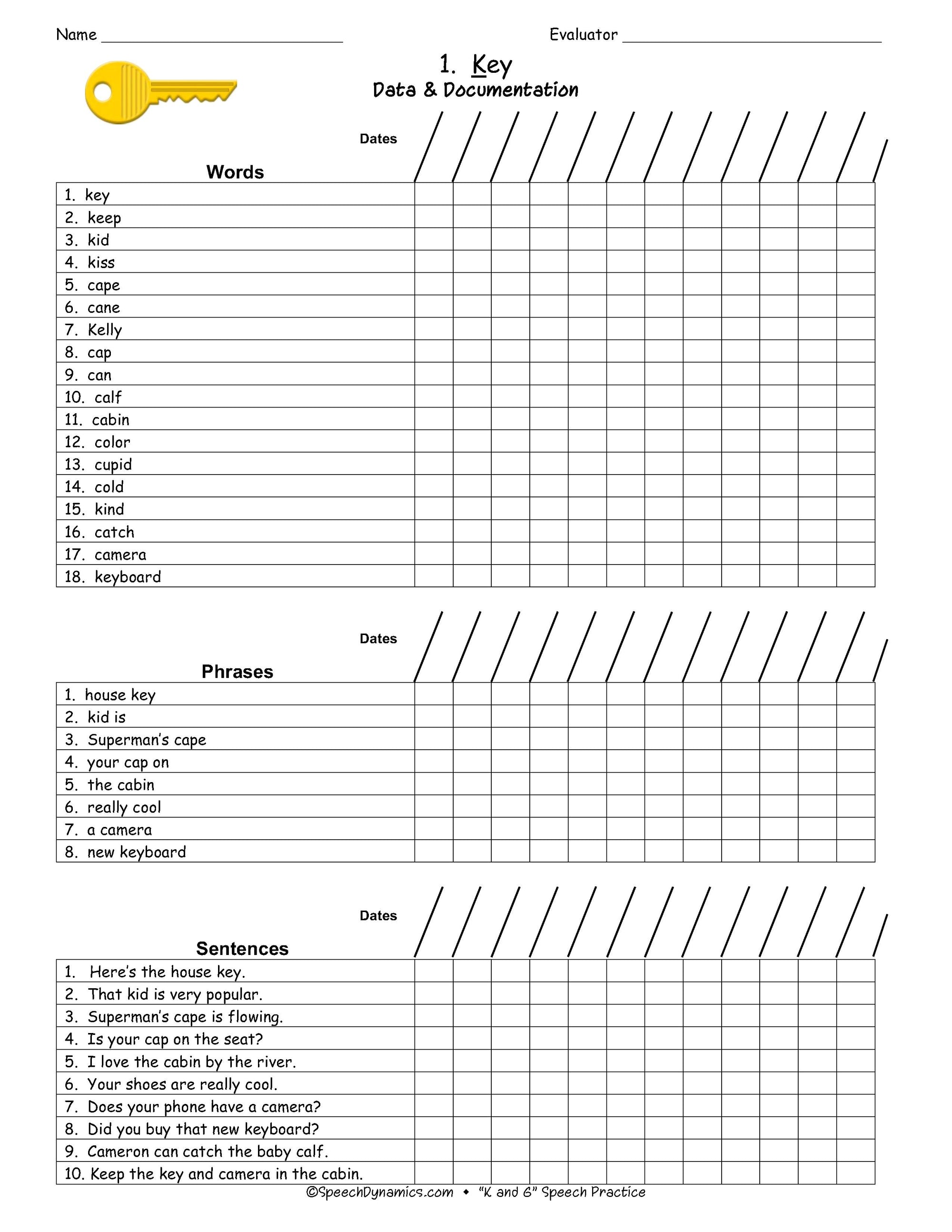 K & G Speech Practice