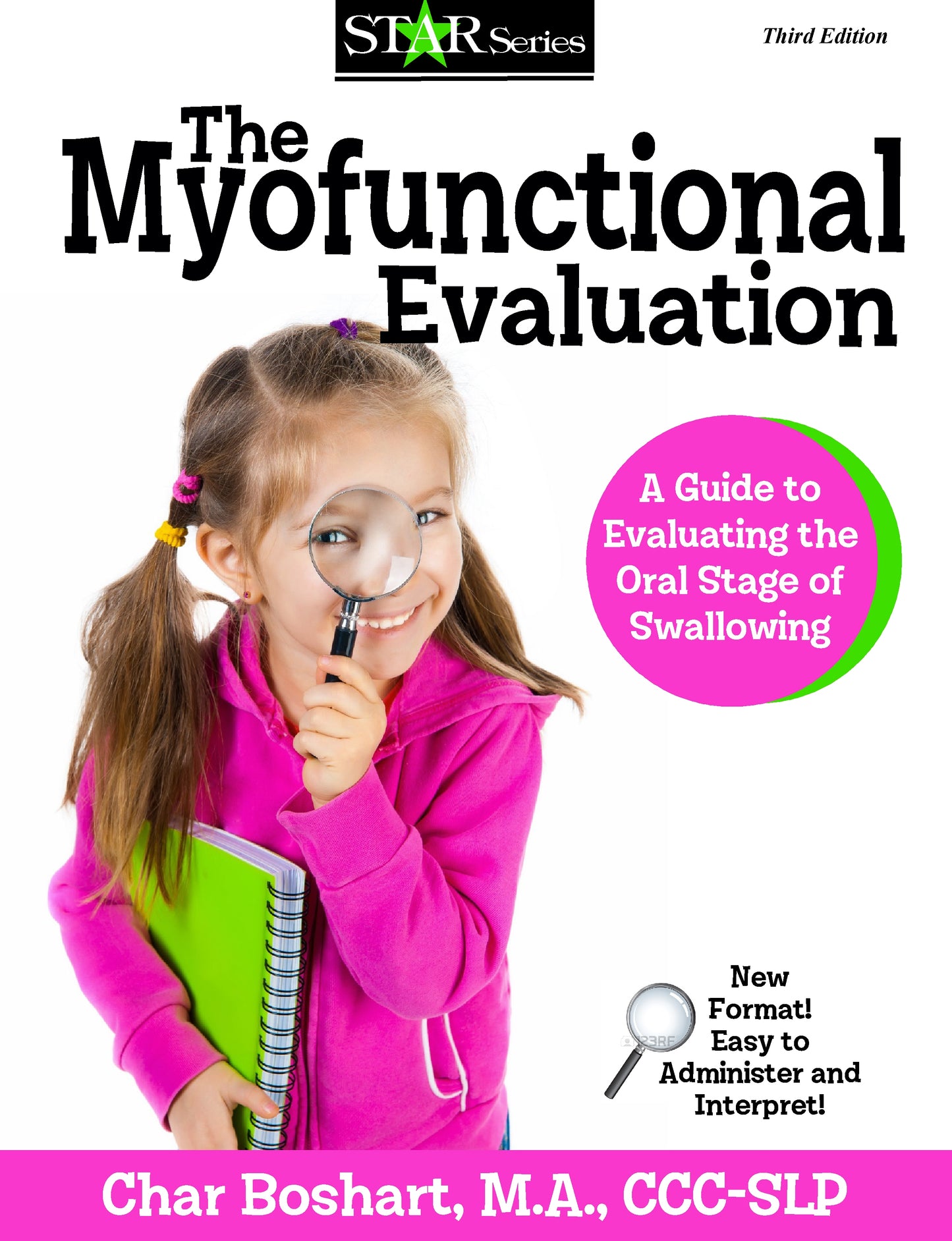 The Myofunctional Evaluation guidebook cover with child brushing teeth
