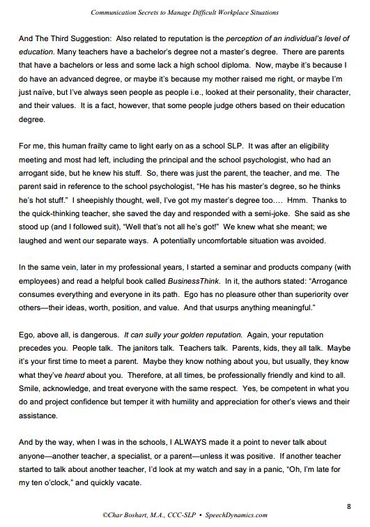 Communication Secrets to Manage Difficult Workplace Situations (ebook)