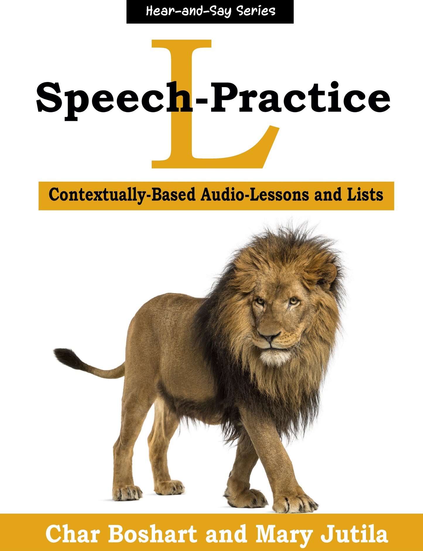 L Speech Practice cover with lion