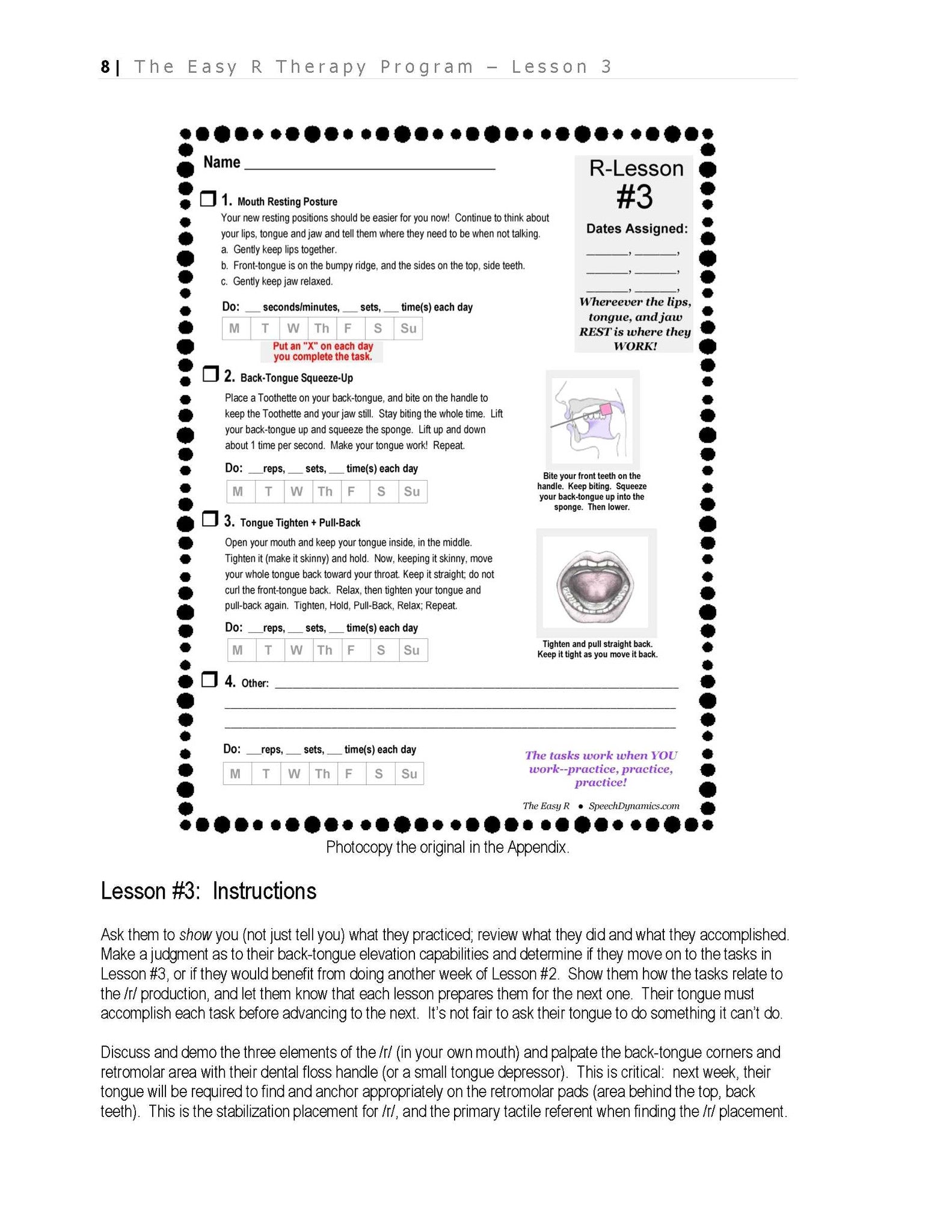 The Easy R Therapy Program