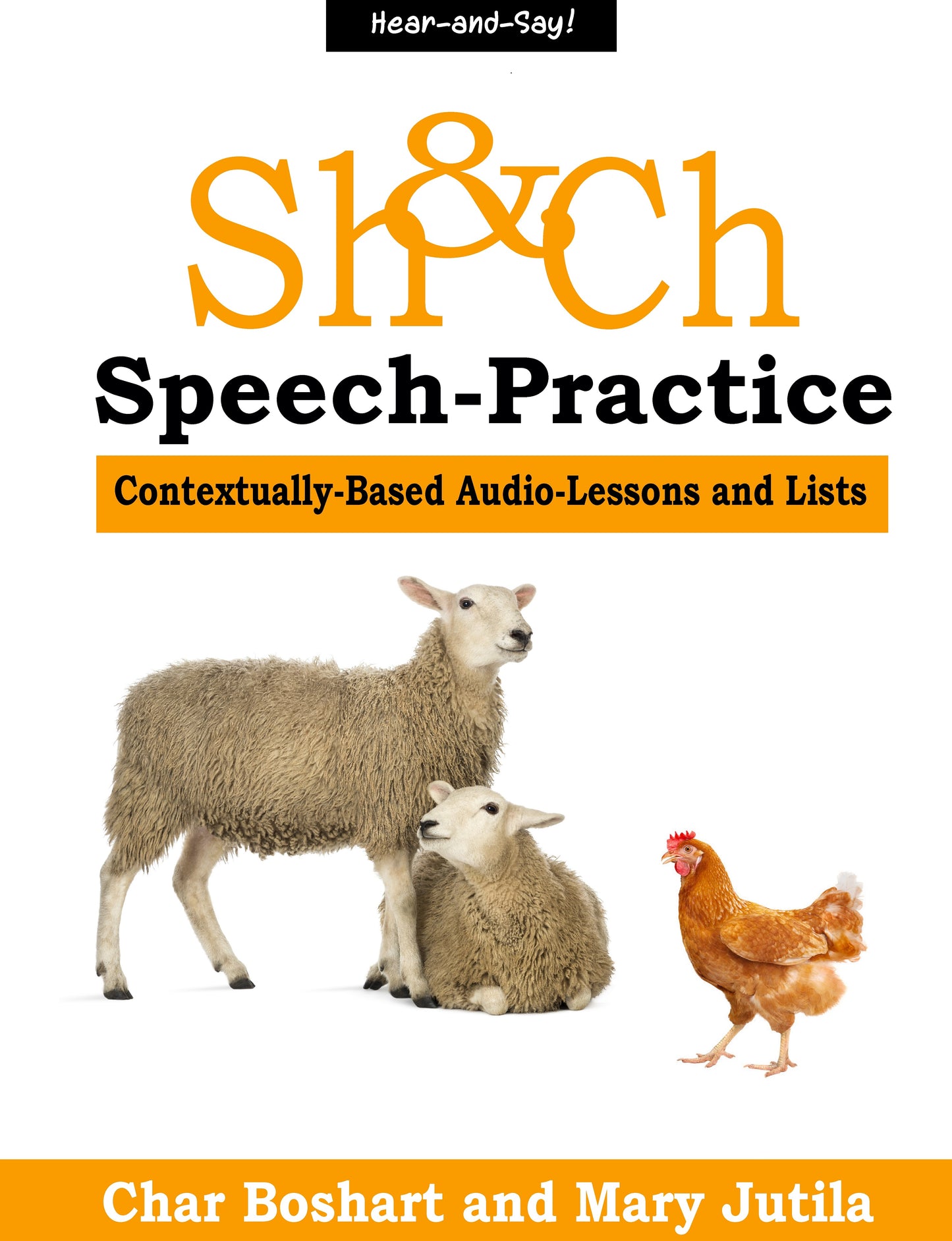 Sh and Ch Speech Practice cover with sheep and chicken