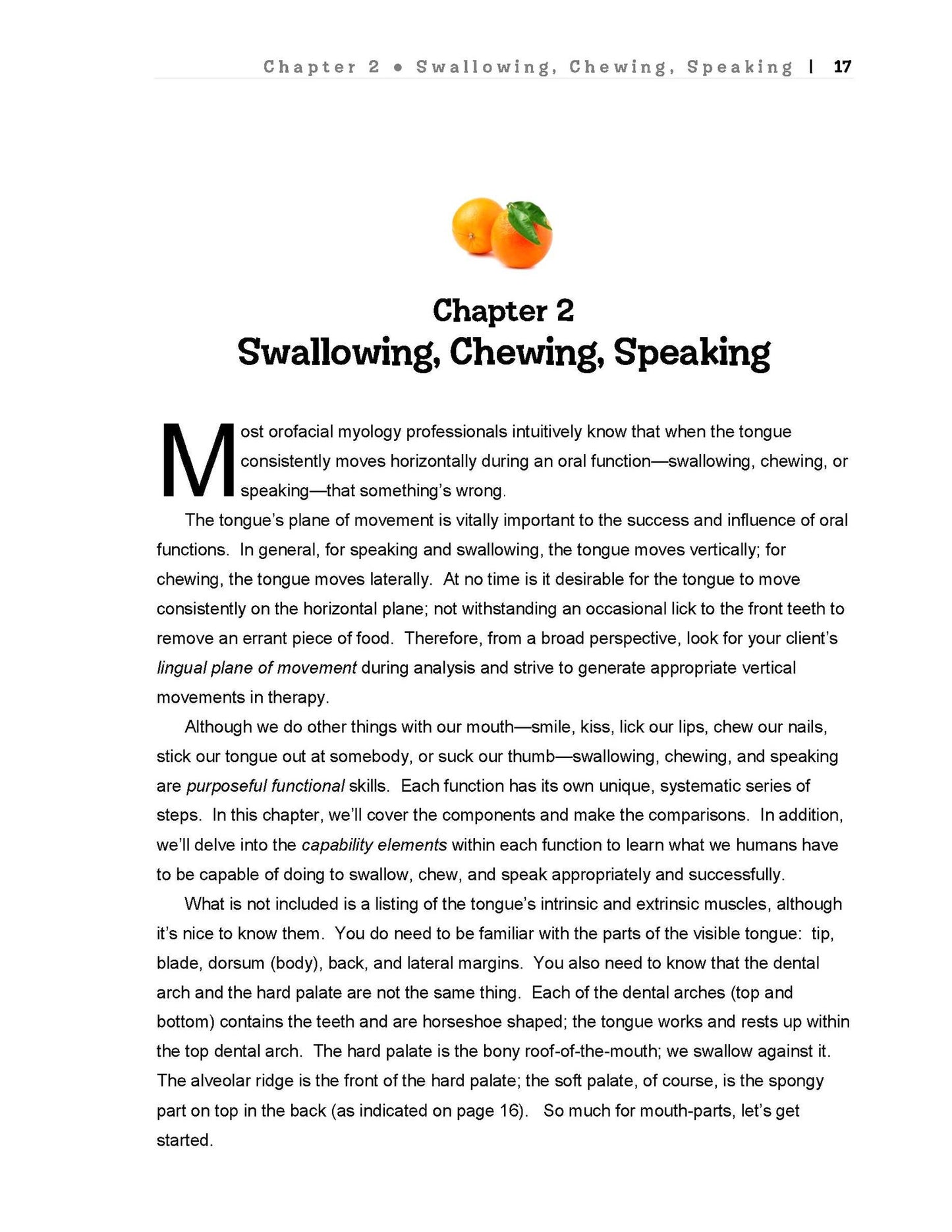 Swalloworks Therapy Program chapter sample page