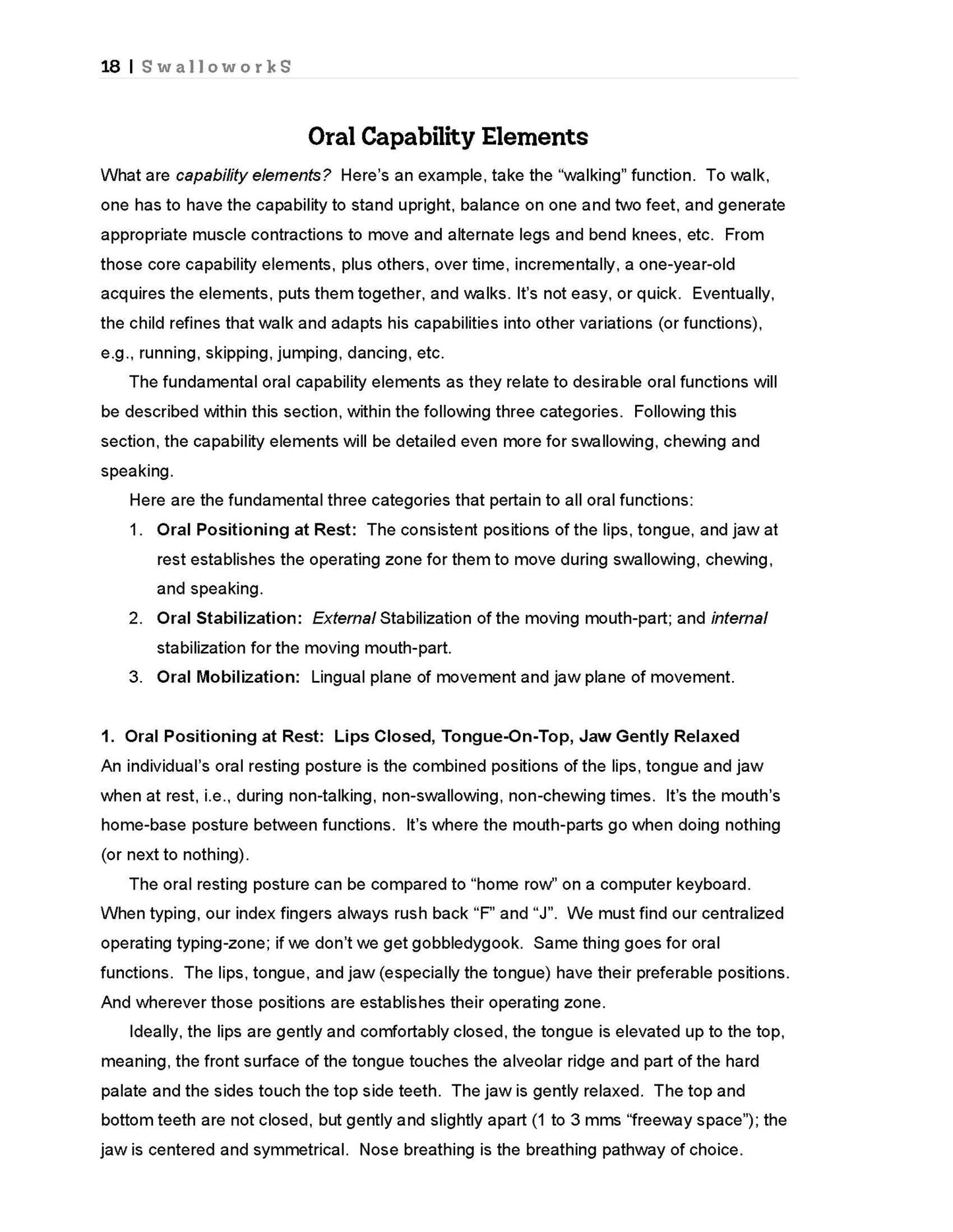 Swalloworks Therapy Program chapter sample page