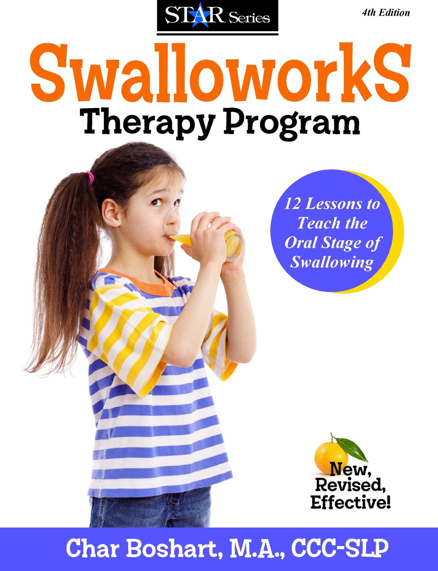 Swalloworks Therapy Program cover with child drinking from a glass